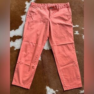 GAP Coral Skinny Boyfriend Khakis